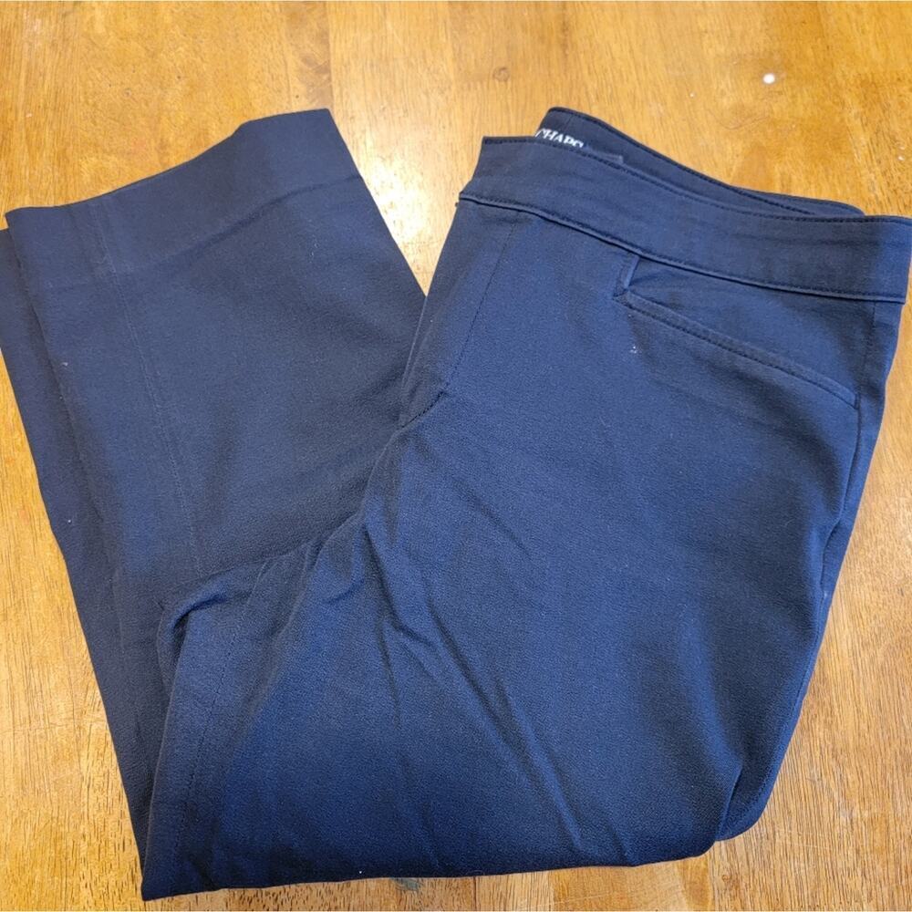Womens Navy Blue Chaps Capri Size 12